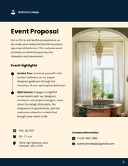 Cream and Navy Simple Minimalist Interior Design Proposal - Page 5