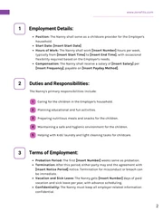 Nanny Employment Contract Template - Page 2