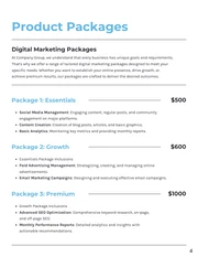 Minimalist Services Pricing Proposal - Page 4