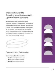 Purple And White Modern Shape Sales Proposal - Page 5