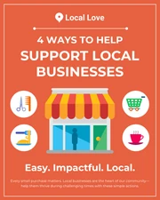 Support Local Businesses Instagram Carousel Post Slides - Page 1