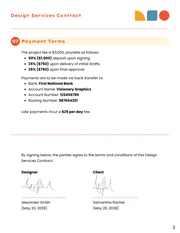 Design Services Contract Template - Page 3