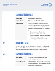 Commercial Construction Contract Template - Page 2