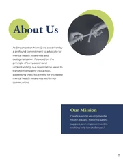 Light Green Navy Modern Minimalist Grant Proposal - Page 2