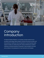 Blue Medical Research Business Plan - Page 3