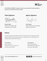 Marketing Agency Contract Template - Page 5