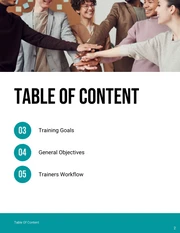 Teal And White Modern Minimalist Business Training Plans - Page 2