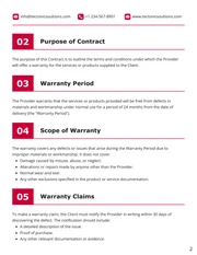 Warranty Contract Template - Page 2