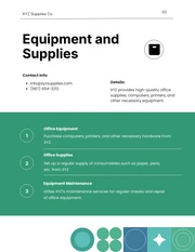 Green Line Simple Modern Pattern Resources Plan - Page 2