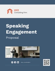 Speaking Engagement Proposal Template - Page 1