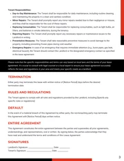 Clean Simple White, Red and Black Lease Contract - Page 3