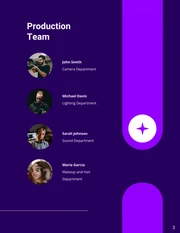 Purple Simple Minimalist Production Report - Page 3