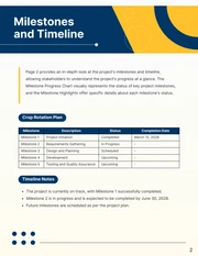 Simple Blue and Yellow Data Report - Page 2