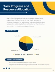 Simple Blue and Yellow Data Report - Page 3