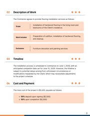 Flooring Installation Contract Template - Page 2