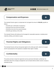 Surrogacy Contract Template - Page 3