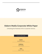 Corporate White Paper Template - Page 1