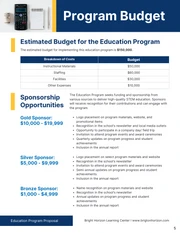 Education Program Proposal - Page 5