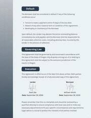 Simple Dark Blue Gradient Loan Contracts - Page 3