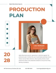 Clean Modern Shape Operational Plan - Page 2