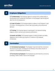 Security Contract Template - Page 2