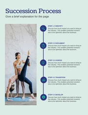 Blue And Green Simple Bold Modern Fitness Succession Plan - Page 5