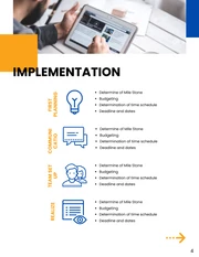 Blue White And Yellow Modern Futuristic Technology Communication Plans - Page 4