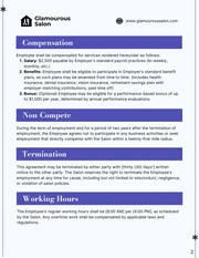 Cook Employment Contract Template - Page 2