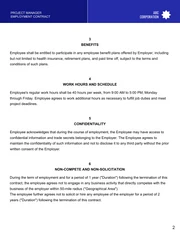 Project Manager Employment Contract Template - Page 2