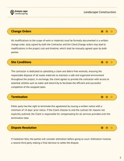 Landscape Construction Contract Template - Page 3