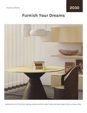 Minimalism Modern White and Brown Furniture Catalog - Page 1