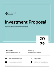 Investment Proposal - Page 1