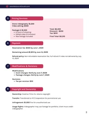 Drone Videography Contract Template - Page 3