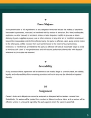 Residential Solar Installation Contract Template - Page 5