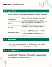 Sod Installation Contract Template - Page 2