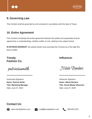 Influencer Collaboration Contract Template - Page 4