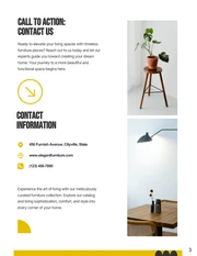 Minimalist Yellow White Furniture Product Catalog - Page 3