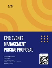 Event Pricing Proposals - Page 1