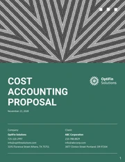 Cost Accounting Proposals - Page 1