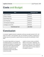 Litigation Proposal - Page 5