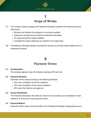 Freelance Developer Contract Template - Page 2