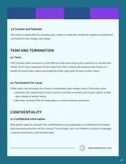 Website Maintenance Contract Template - Page 4