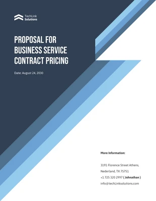 premium  Template: Business Service Contract Pricing Proposal Template