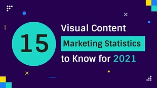 premium  Template: Visual Content Marketing Statistic Blog Header