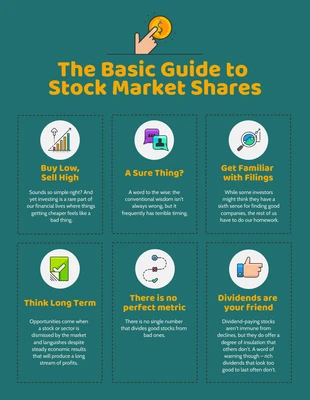 business  Template: Guide to Stock Market Shares Infographic Template