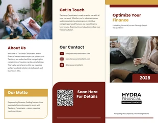 Free interactive Template: Tax Consultation Services Brochure Template