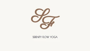 Free  Template: Light Yellow Minimalist Yoga Business Card