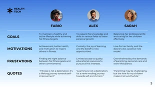 Blue Gradient User Persona Presentation - Page 3