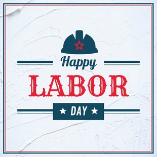 Free  Template: Simple Labor Day Instagram Post