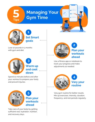 business  Template: Maximizing Gym Time: Effective Fitness Infographic Template